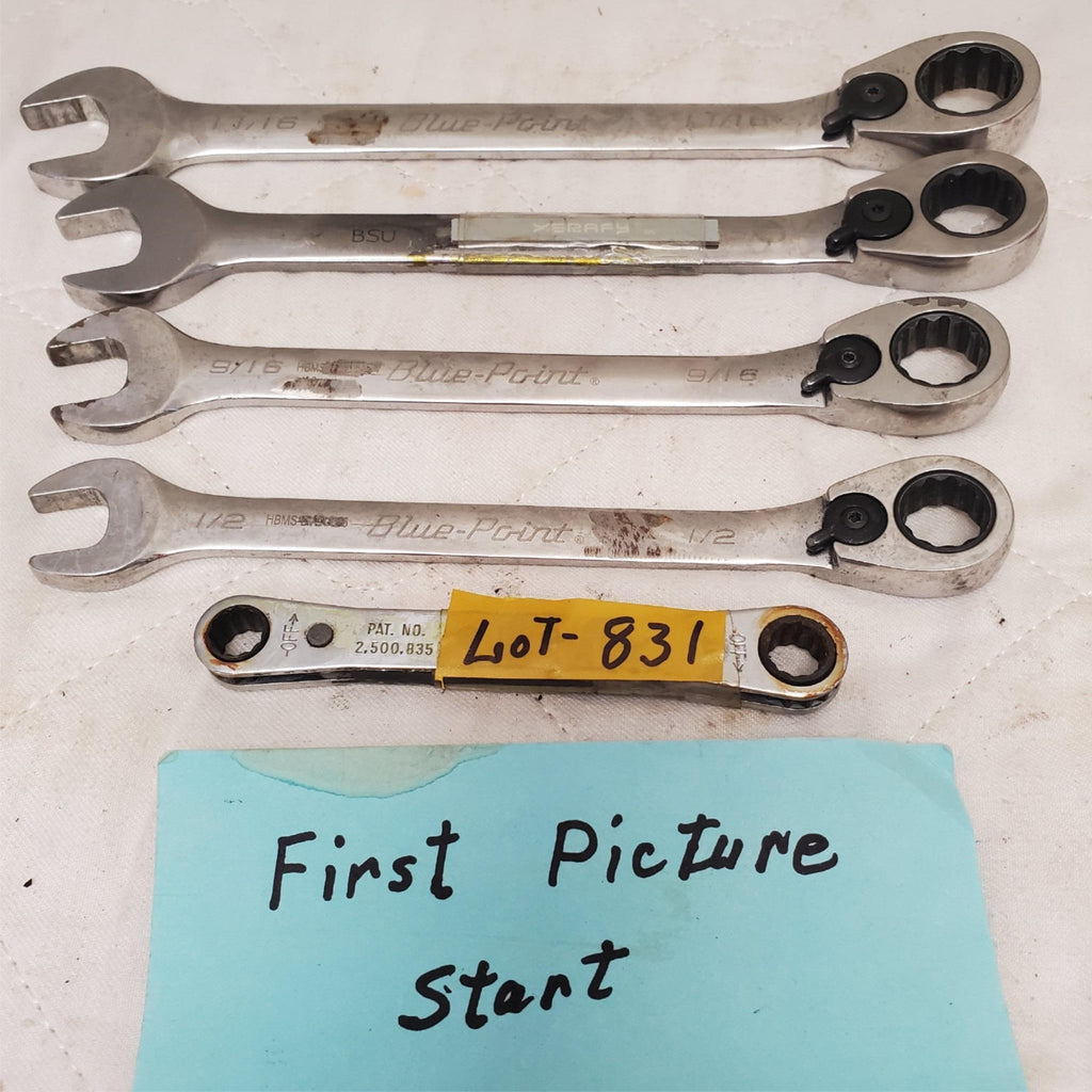 Lot of 5 Blue-Point Combination Box Wrenches Set  LOT-831
