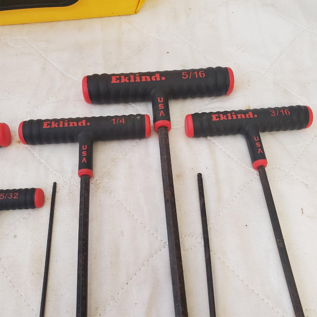 Eklind Tool Power T-Handle Hex T-Key Allen Wrenches Lot 551