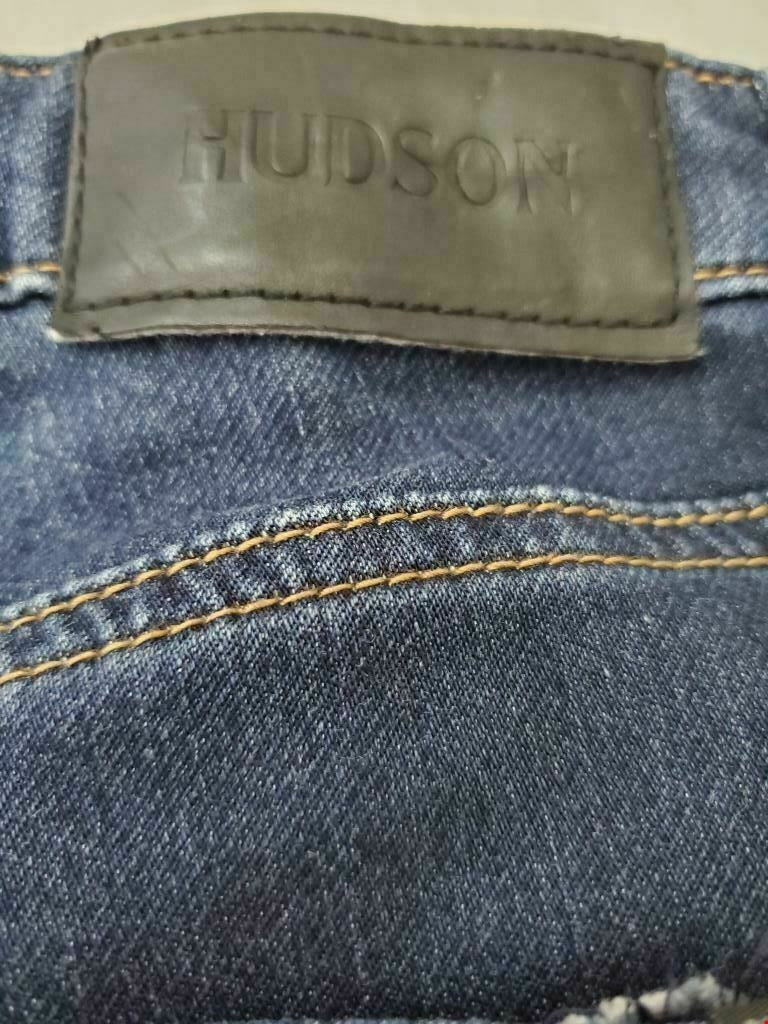 Hudson Boy's Size 12 Skinny Jeans Blue Solid Cotton Blend