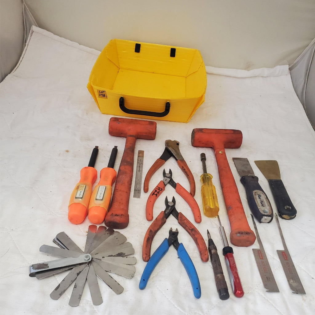 Lot of Assorted Wooden Hammer, Pilers, Various Drivers & other Hand Tools LOT 17