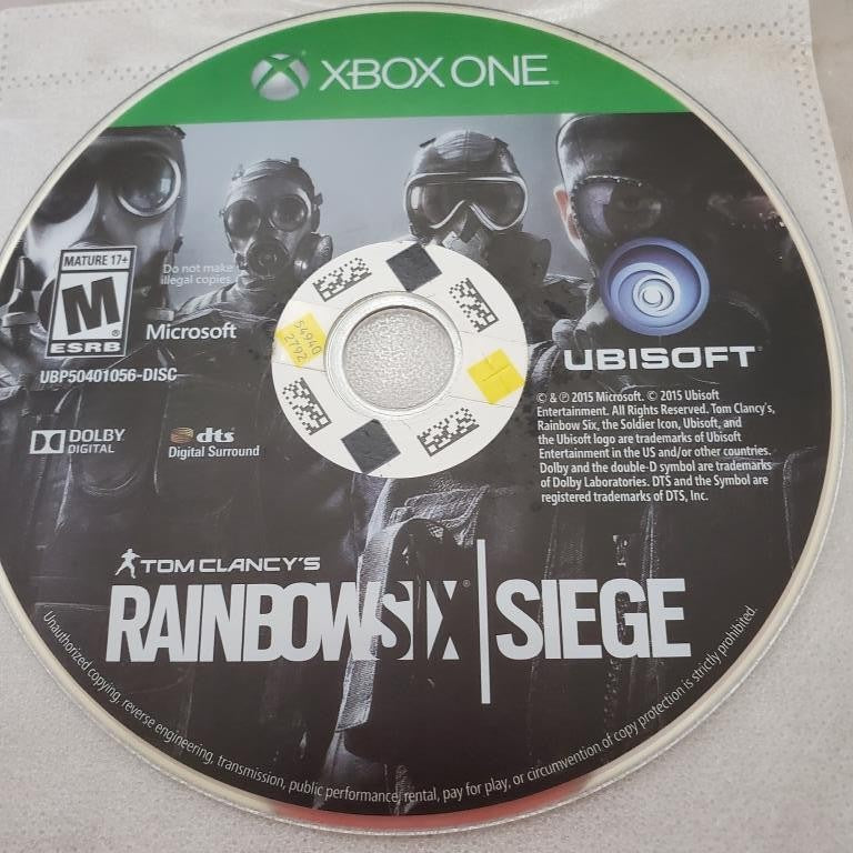 Tom Clancy's Rainbow Six Siege Microsoft Xbox One Video Game Disc Only