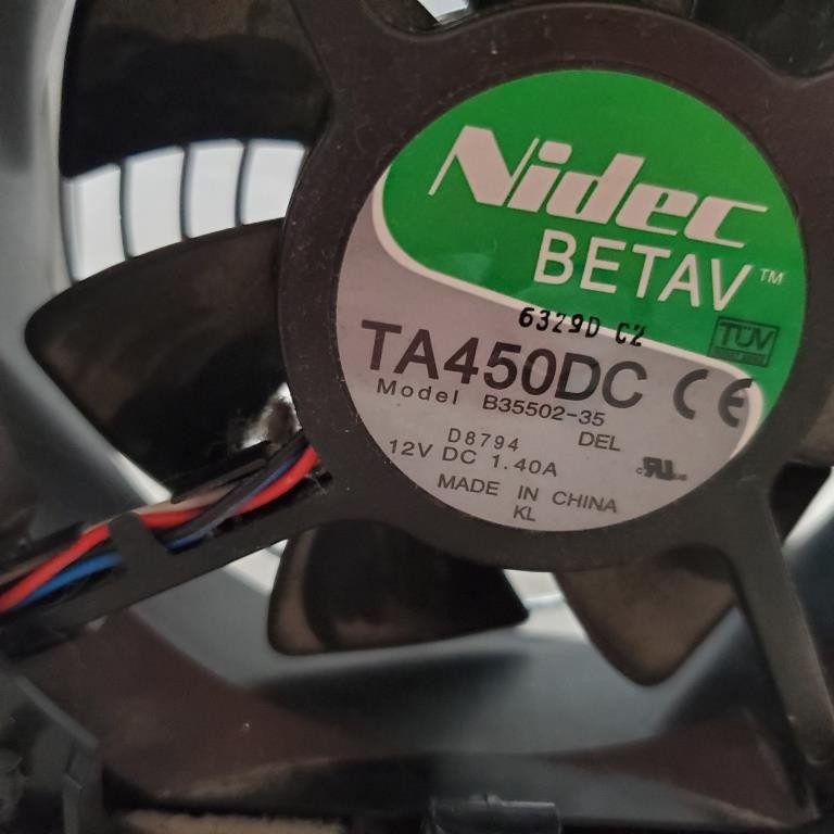 Original Nidec TA450DC PC Computer Fan 12V 1.4A Model B35502-35