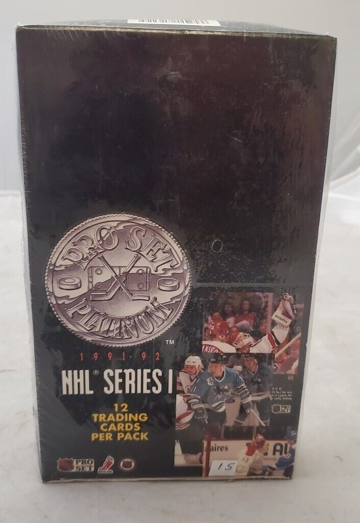 1991-92 Pro Set Platinum Series 1 NHL Hockey Box Sealed From Case Wayne Gretzky