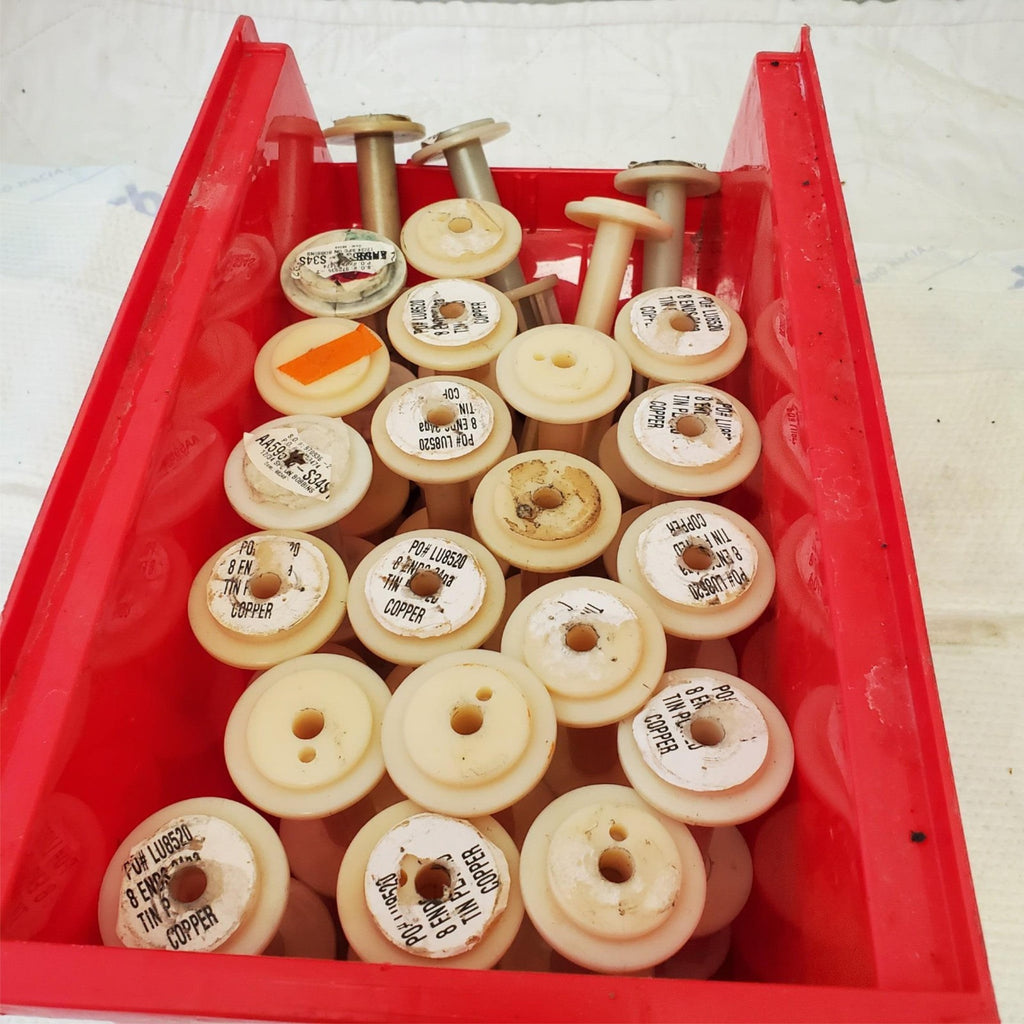 Lot of 24 Empty Plastic Spools #1
