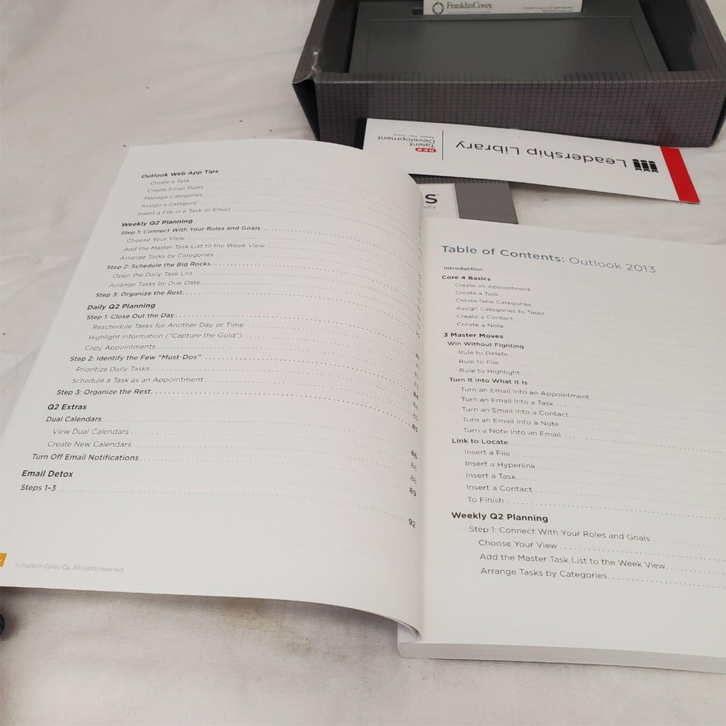 Franklin Covey The 5 Choices To Extraordinary Productivity 2016 Technical Guide