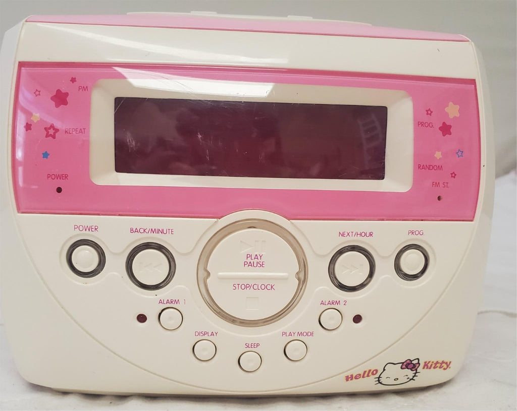 Hello Kitty KT2053 AM/FM Stereo CD Dual Alarm Clock Radio
