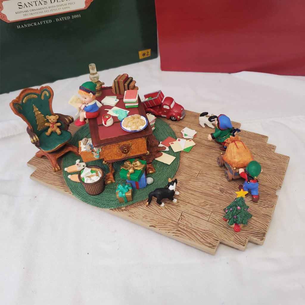 Hallmark Keepsake Ornaments Santa's Desk 2001 Studio Edition #2