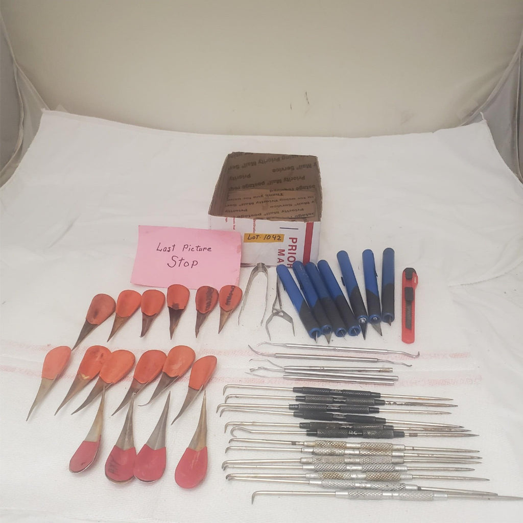 Lot of 44 Assorted Hobby Knives, Aircraft Wire Harness Tools & more LOT-1042