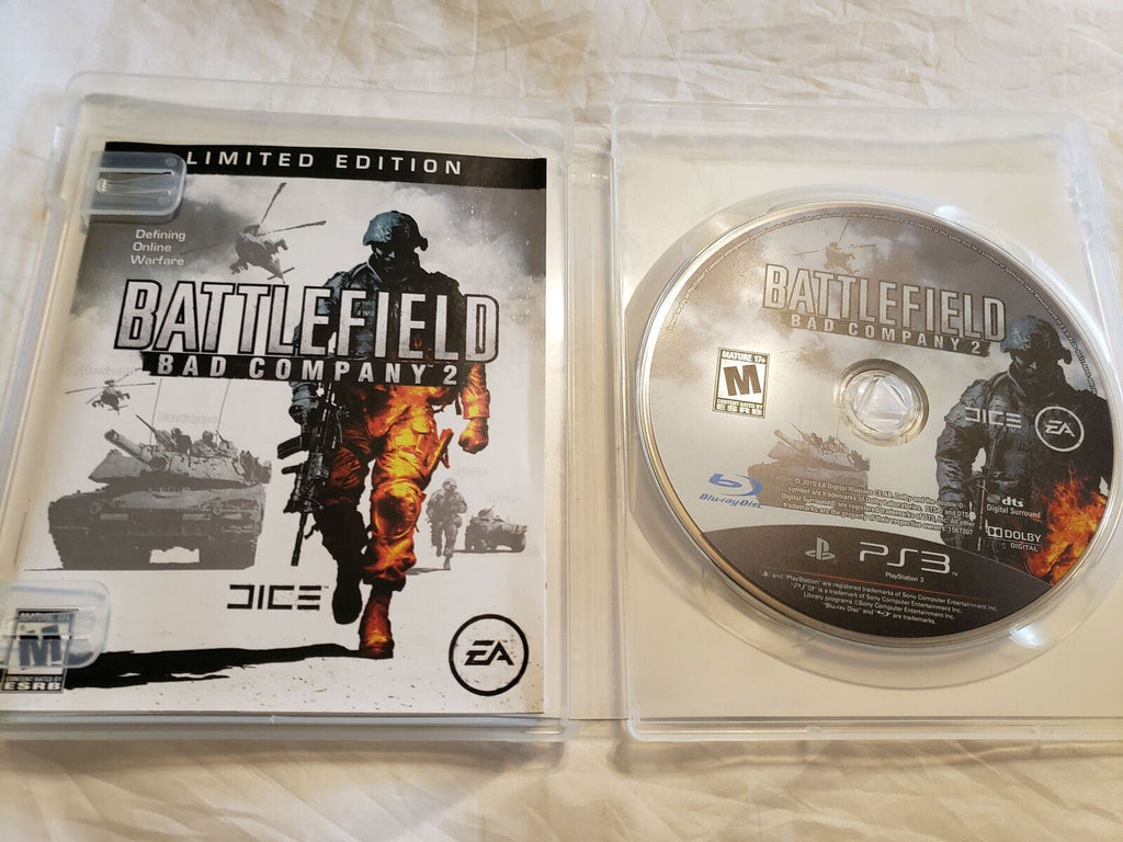 Battlefield Bad Company 2 Limited Edition Sony Playstation3 2010 EA Blu-ray Disc