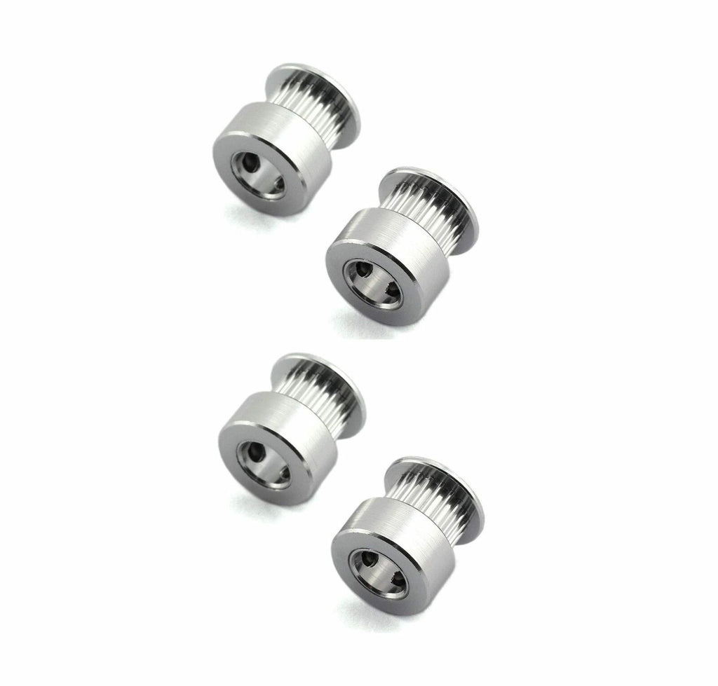 4X 3D Printer 2GT - 5mm Bore 6mm 20 Teeth Idler Pulley Aluminum