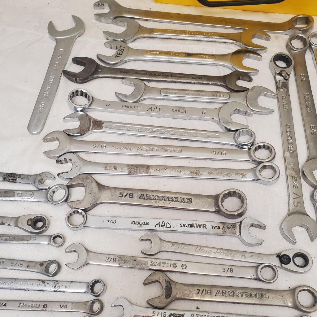 Lot of Assorted Matco, Kobalt, Armstrong and more Wrenches Set LOT-356