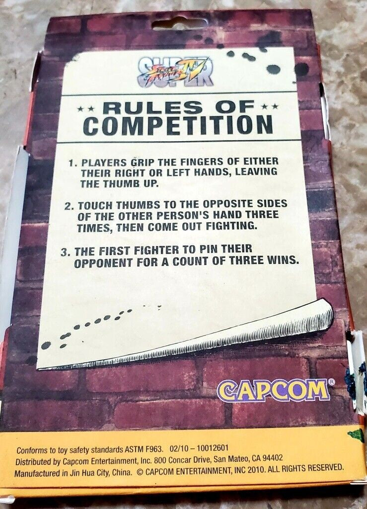 Capcom Thumb Covers Super Street Fighters Ryu vs Ken Collectible Toy