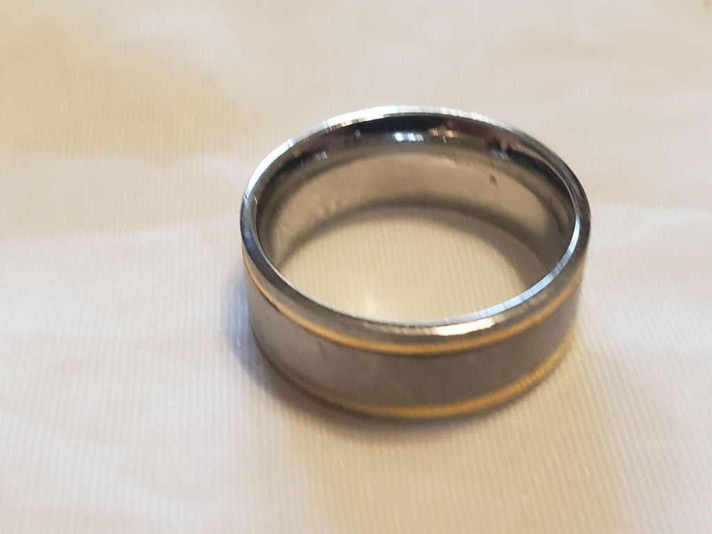 Fashion Ring Men&Women Stainless Steel Titanium Band Ring Party Jewelry