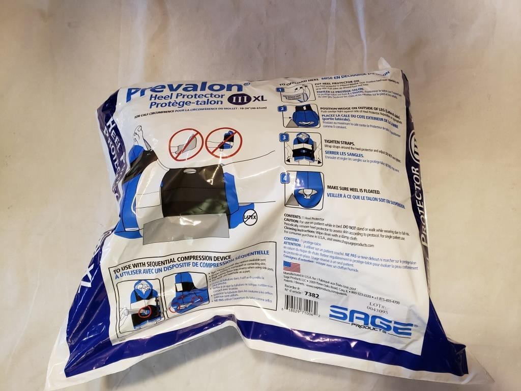 NEW Prevalon XL Pressure Relieving Heel Protector III 7382 Sage Products