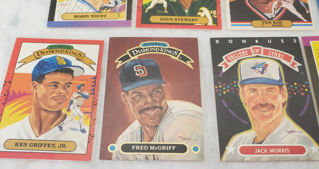 Donruss Diamond Kings Vida Blue, Fred McGriff & More Basketball Trading Cards