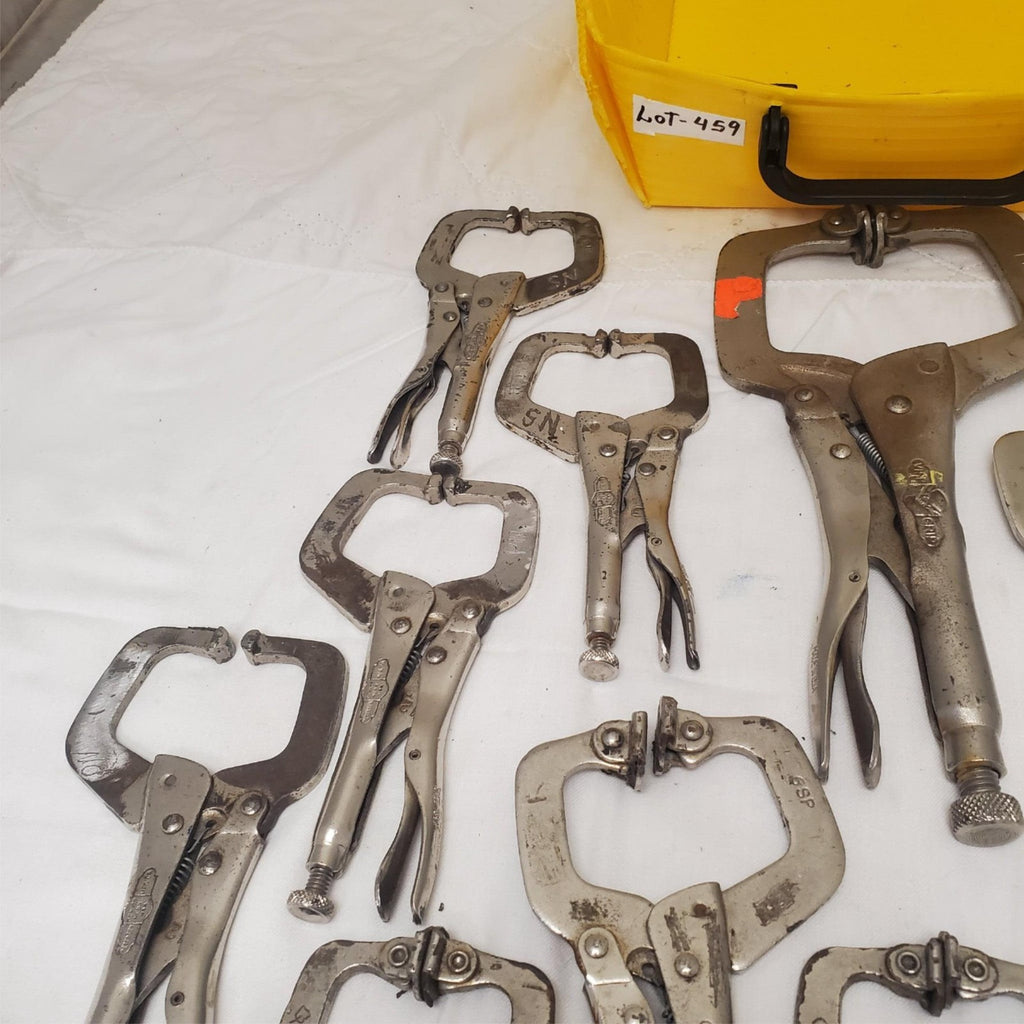 Pack of 11 Locking C-Clamp Vise Grip Pliers LOT-459
