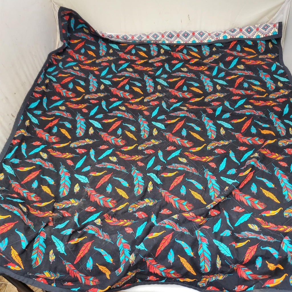 Brighton Queen of Love Canvas Tote & David Textiles Feather Pattern Fabric Quilt