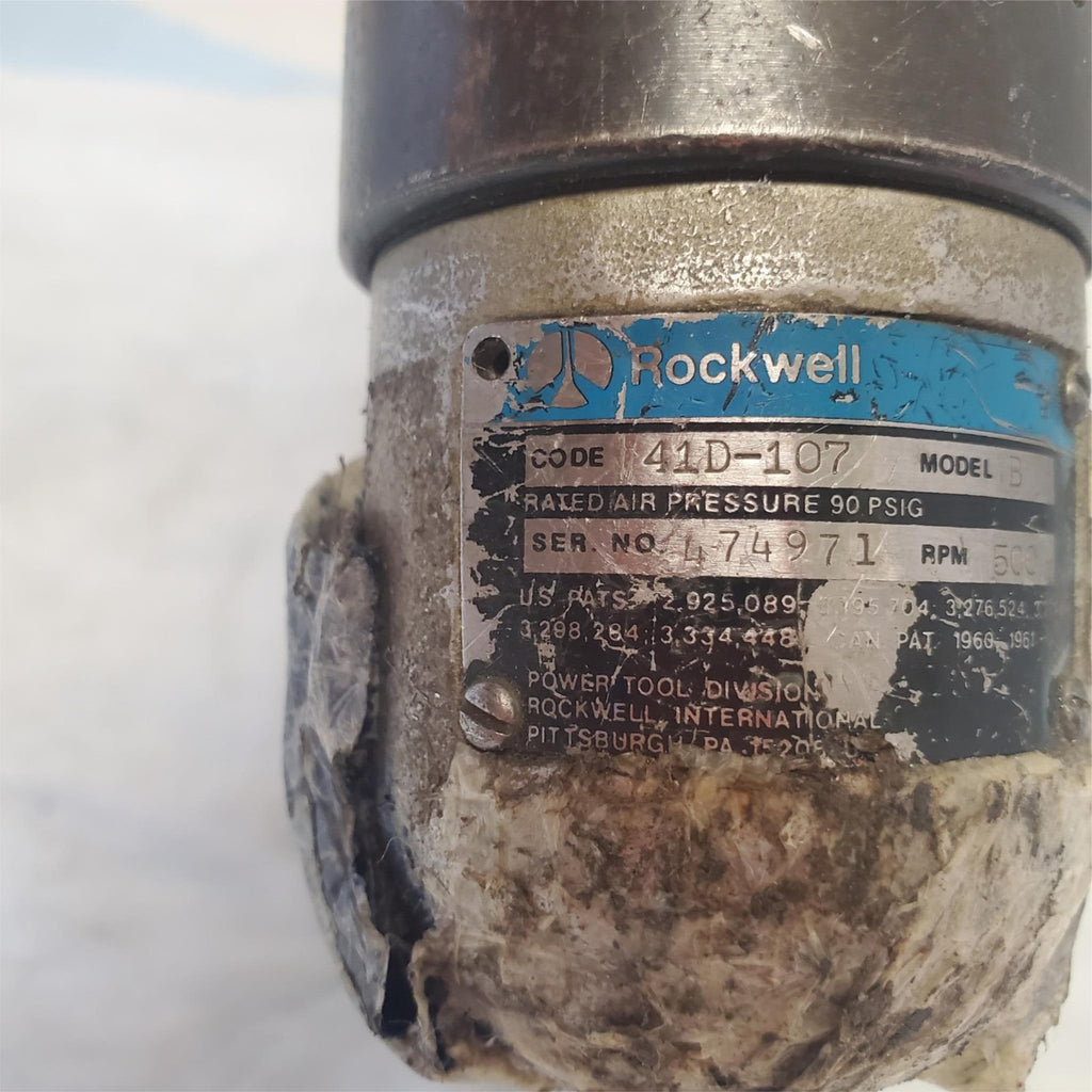 Rockwell 41D107B Pistol Grip Pneumatic Air Drill Air Tool AA-10