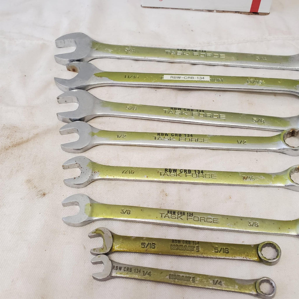 Lot of 8Pcs 12 Point SAE Combination Wrench Set - LOT 470