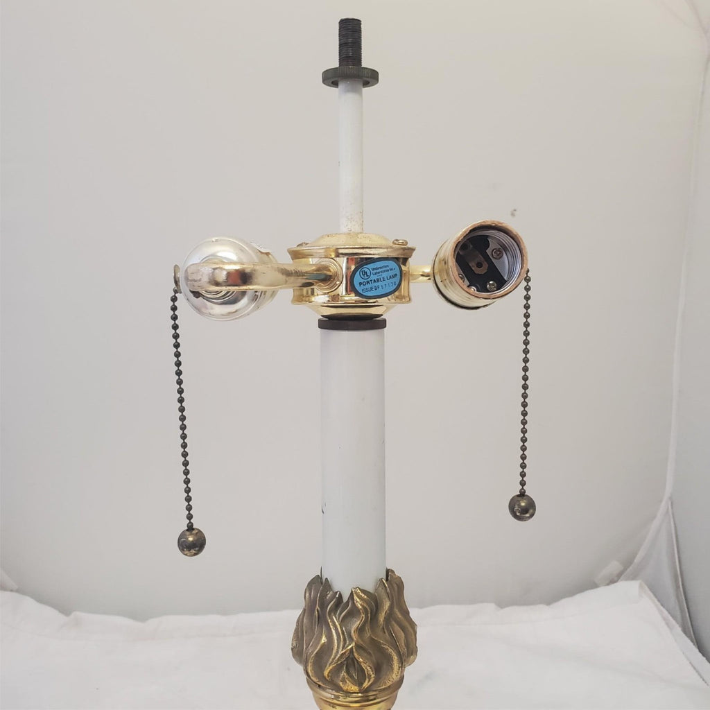 Vintage Brass Double Socket Stiffel Portable Table Lamp D