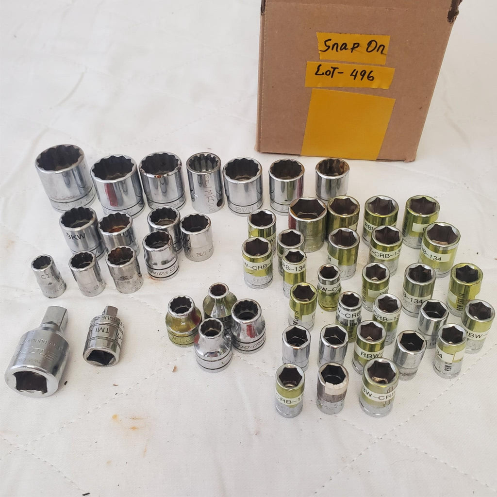 Lot of Snap-On Assorted Various Drive Sockets LOT 496