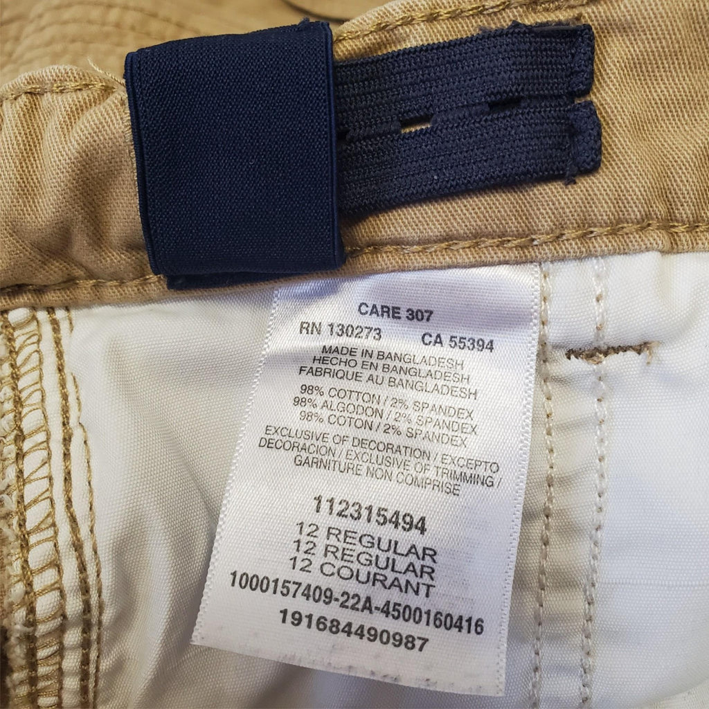 Lot of 5 Wrangler Boys Cargo Bermuda Shorts Size 12, 10