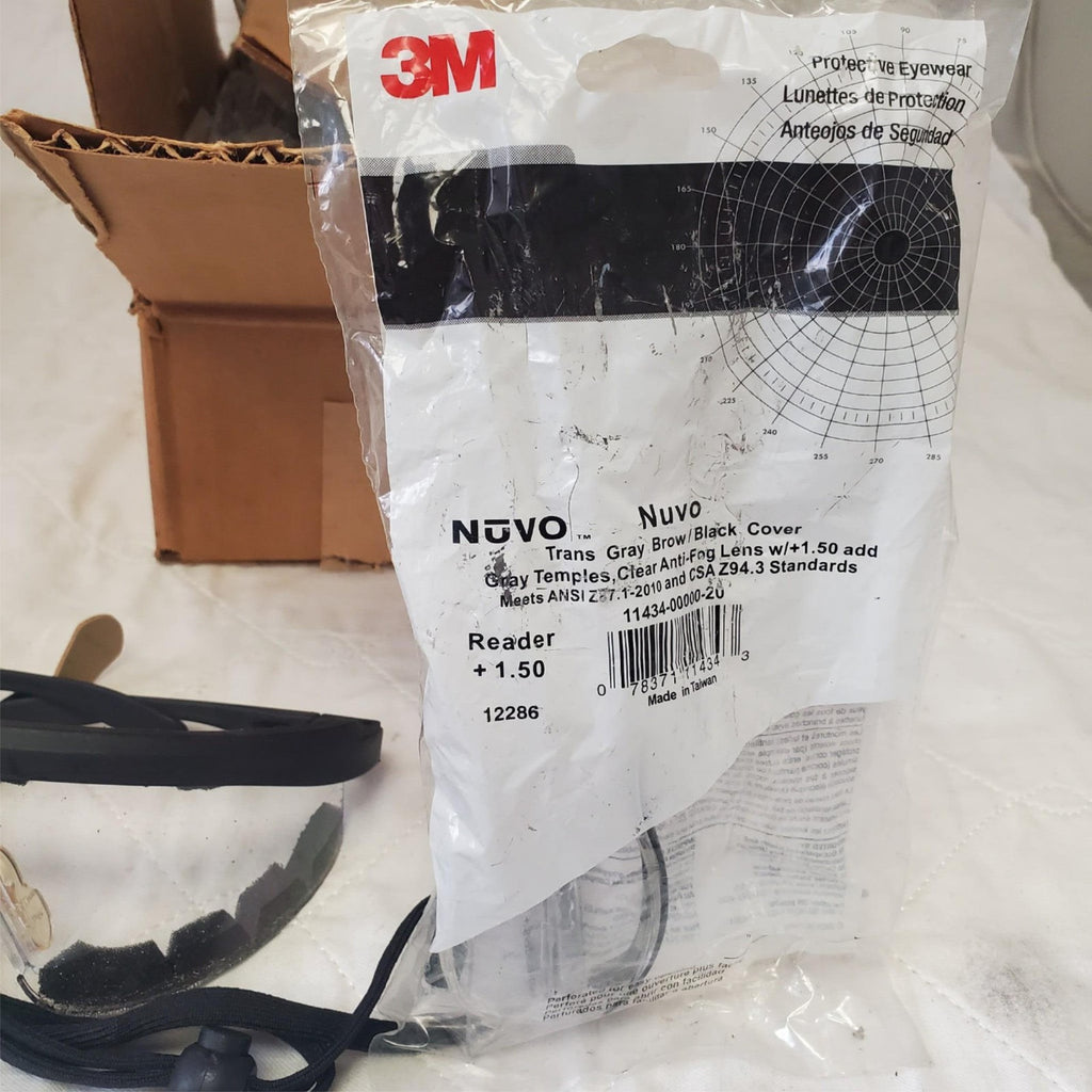 Lot of 3M Nuvo Black Cover & Guard-Dogs AVP W/Restraint Leash Safety Goggles