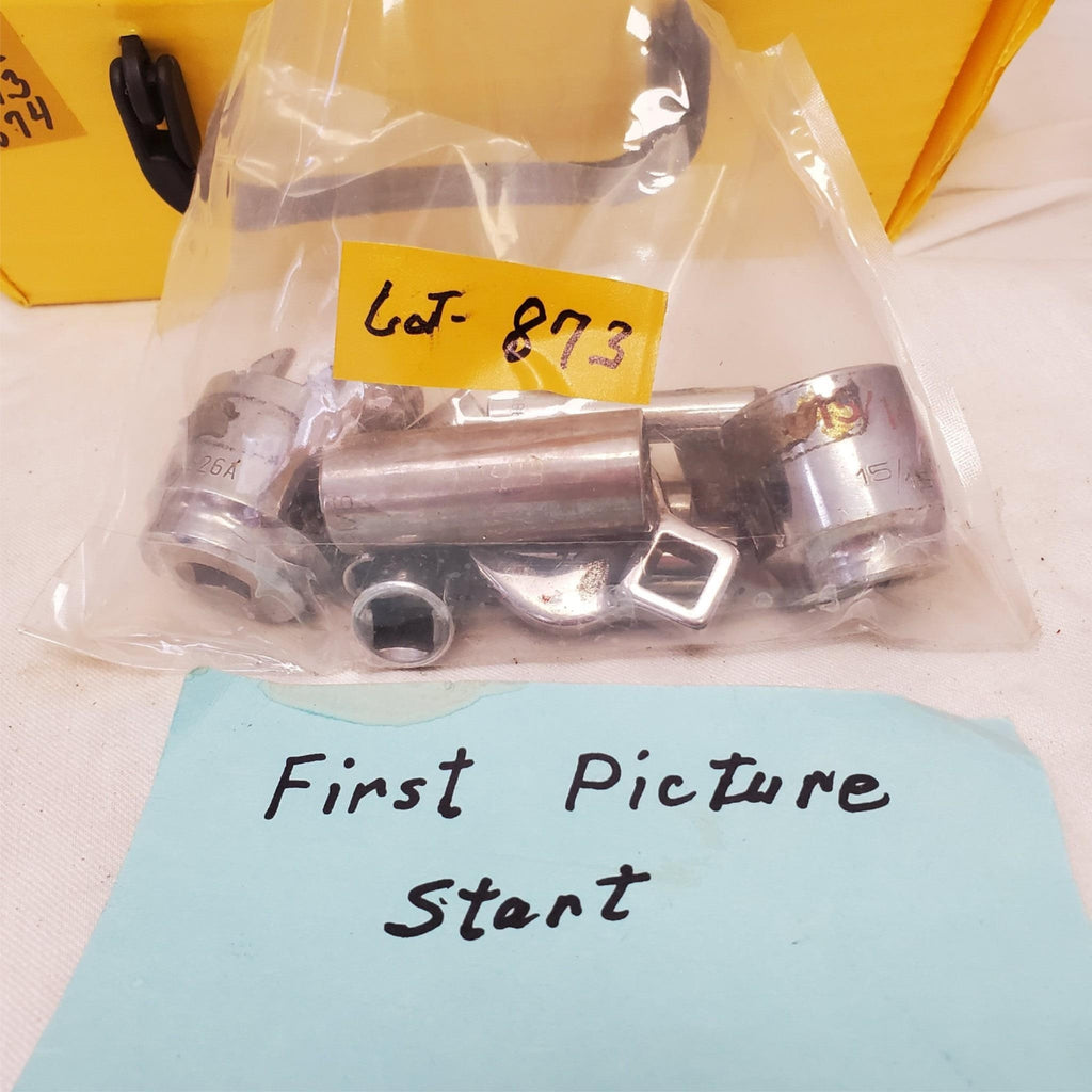 Lot of 16 Assorted Miscellaneous Sockets & Open-End Crowfoot Wrench LOT-873