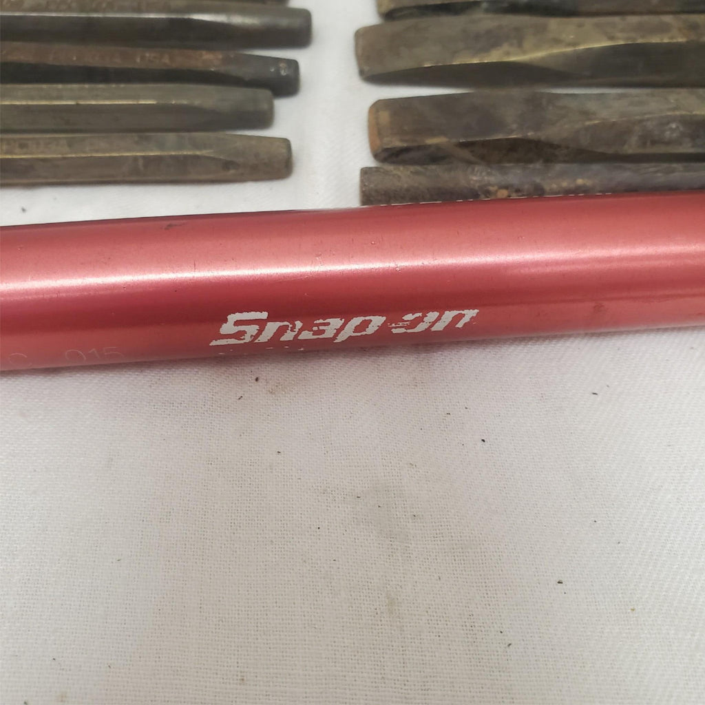 Lot of 22 Snap-on Piece Pin, Starter Punch Set, Flashlight Bulb & Switch LOT-918