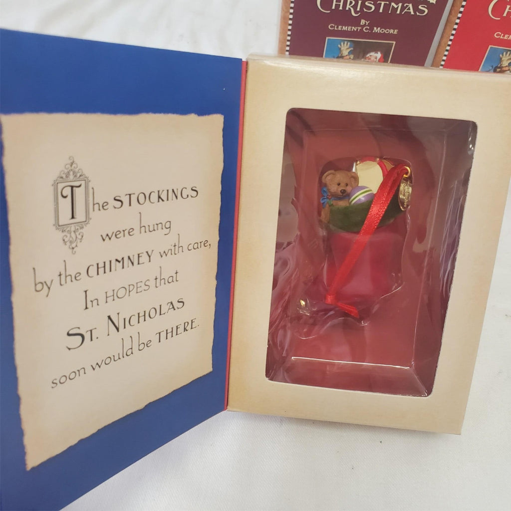 Set of 4 Hallmark Keepsake Ornament 2001 “Twas The Night Before Christmas” 