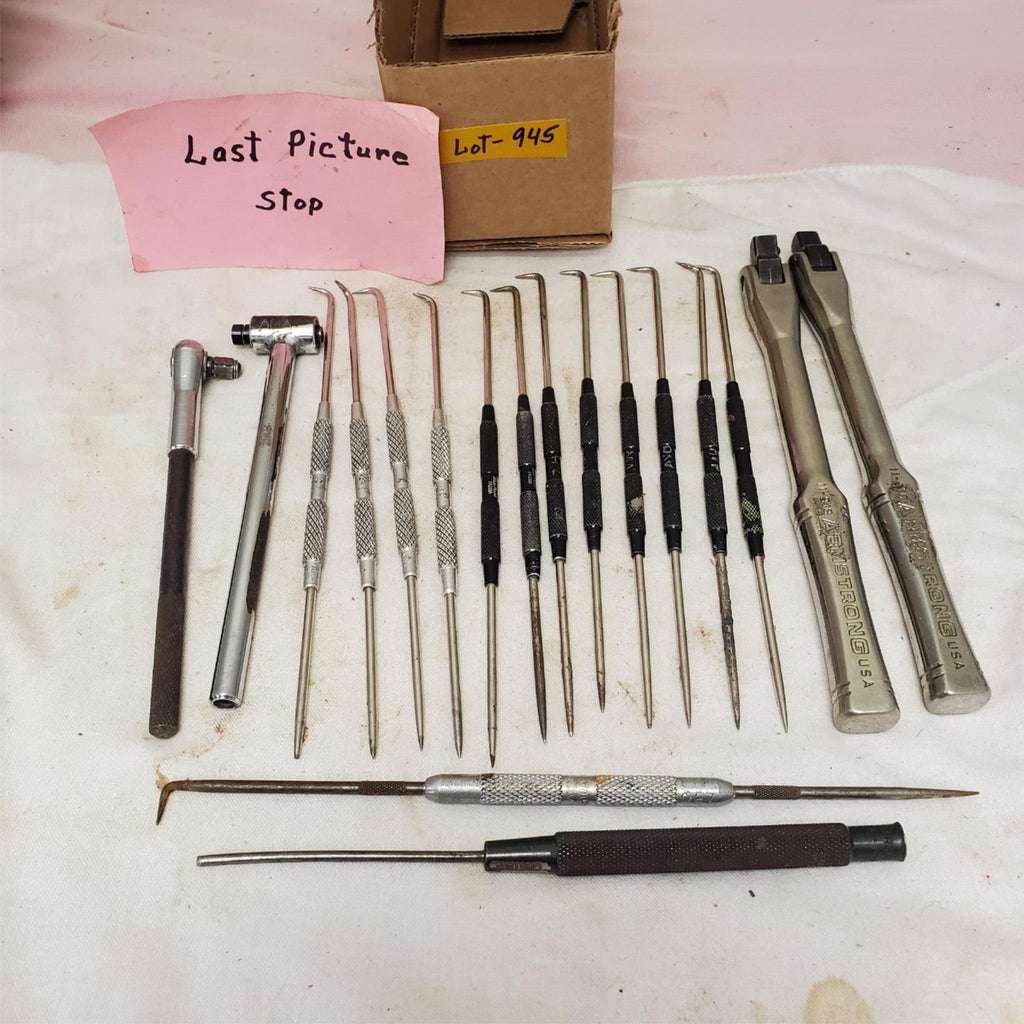 Lot of Assorted Ratchets Picks Awls and Extension Bars LOT-945
