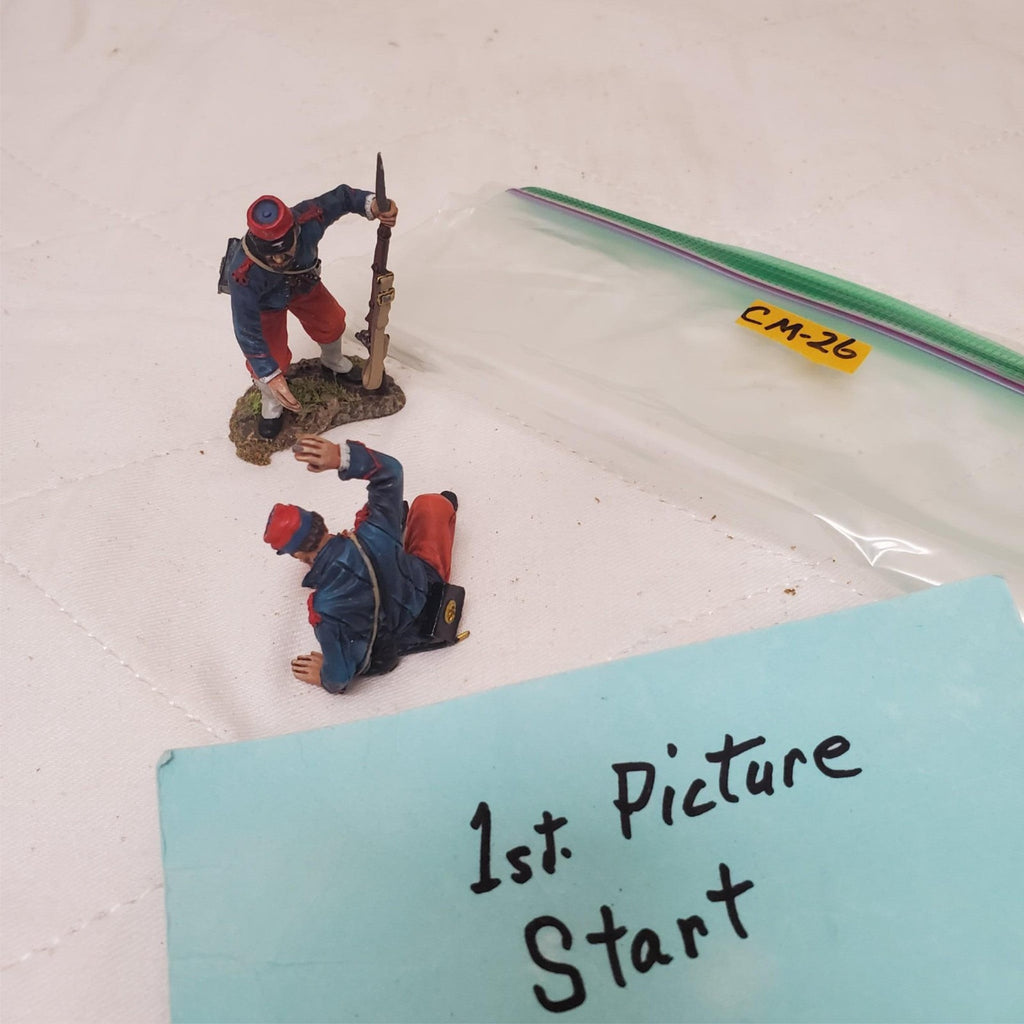 Set of 2 John Jenkins French Foreign Legion Wounded, Helping Legionnaire CM-26