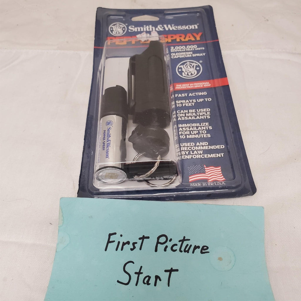 Smith & Wesson Pepper Spray w/ Black Leather Holster ORMD 3.25" Self Defense