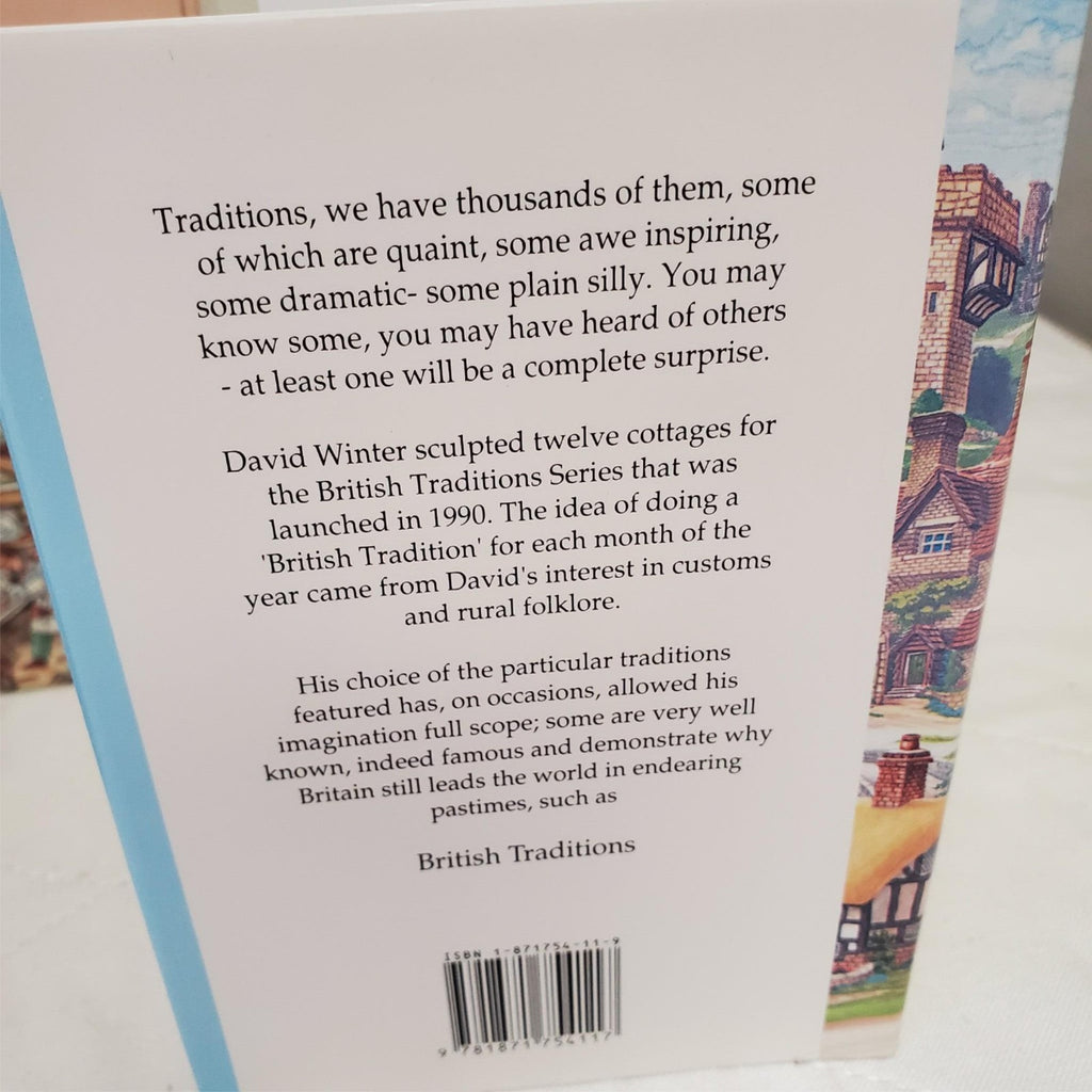 David Winter Cottages August British Traditions Grouse Moor Lodge with Book