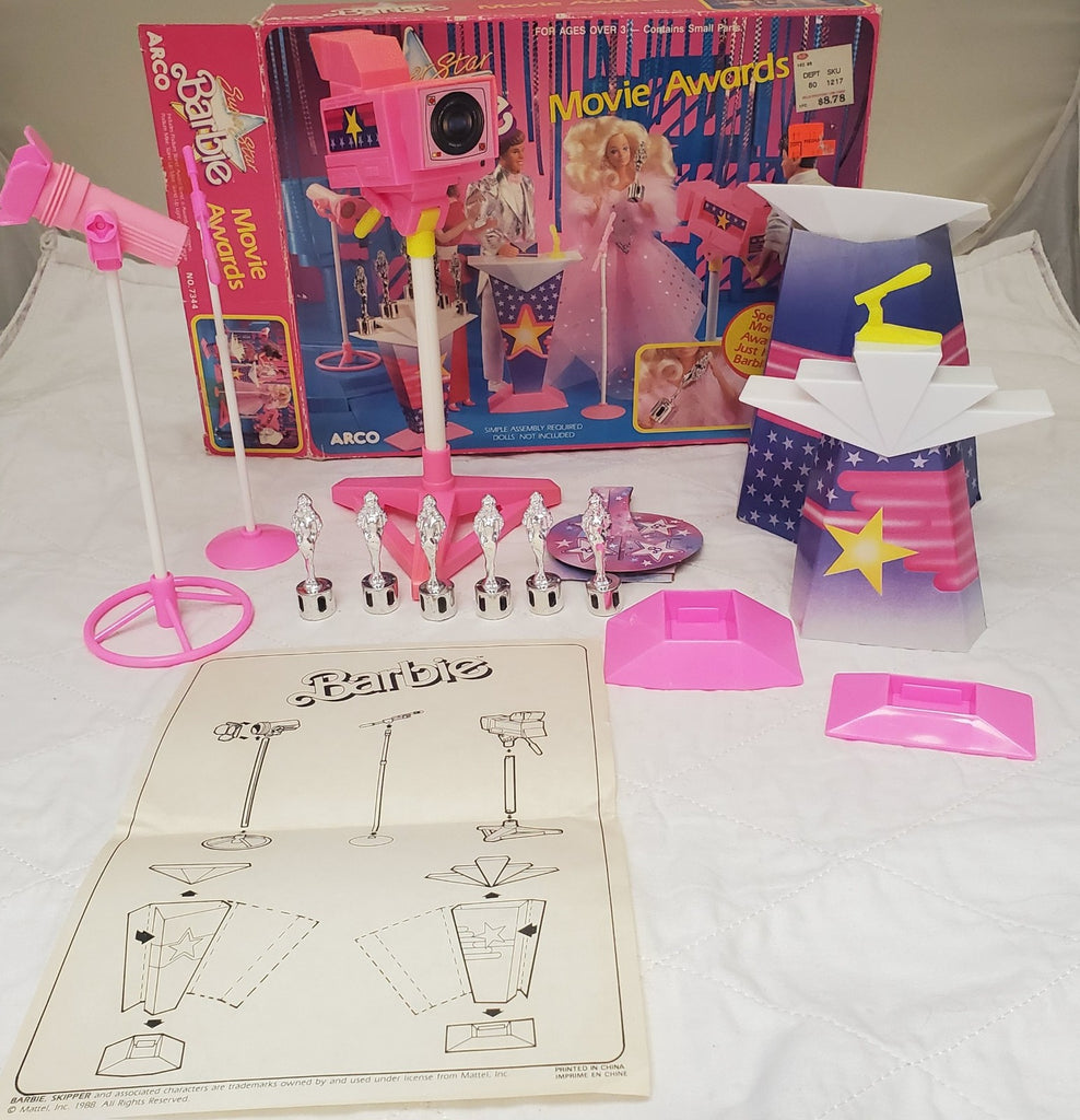 Arco 1988 Mattel Super Star Barbie Movie Awards Playset
