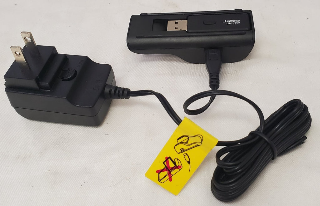 Jabra Link 350 USB Receiver Charger with Jabra SSA-4P 5050F AC Power Adapter