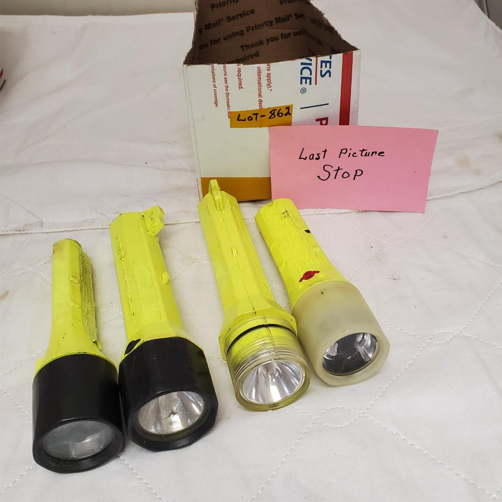 Lot of 4 Assorted Pelican Safety LED Flashlights LOT-862