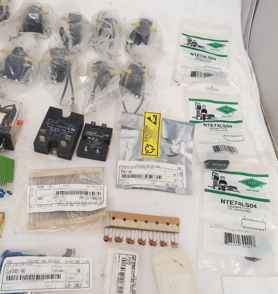 Large Lot of Omron Omega Switches Relays Electronics Parts