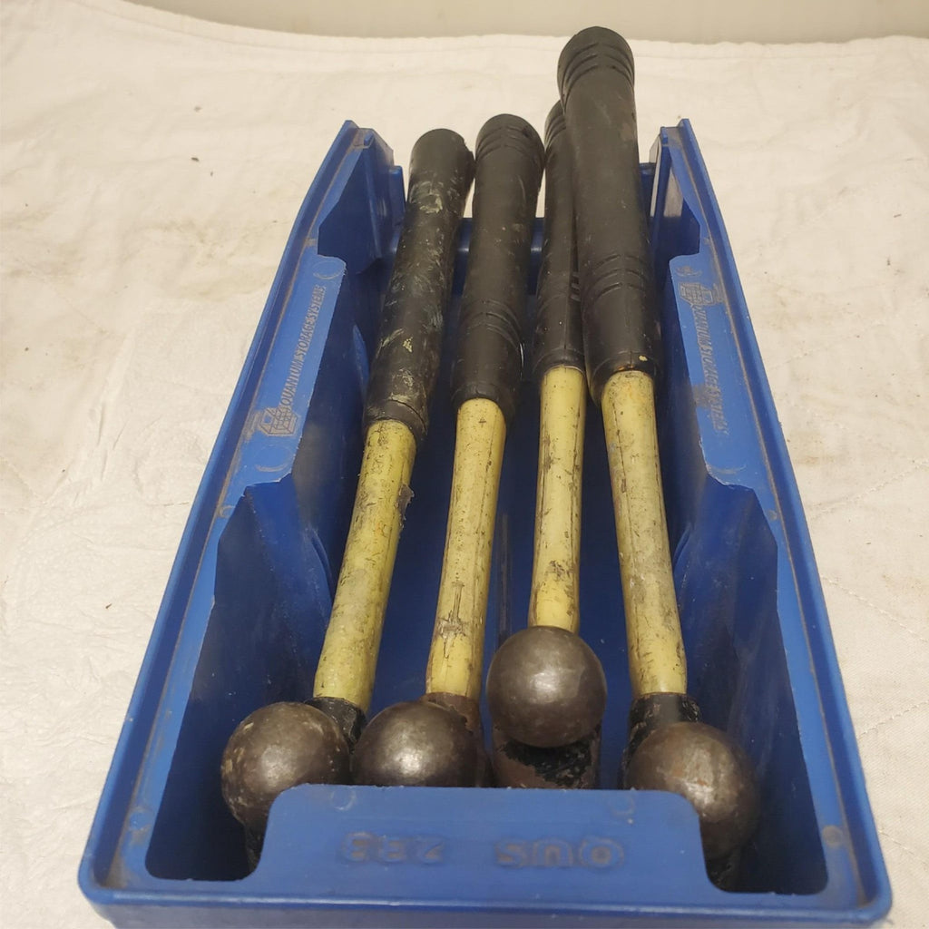 Lot of 4 Heavy Duty Ball Peen Hammer Set with Fiberglass Wooden Handle LOT-176