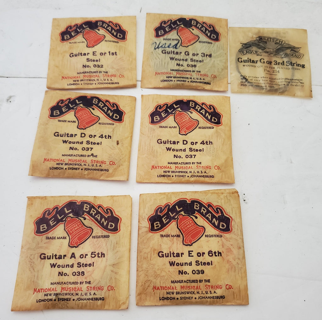 Bell Brand Wound Steel Guitar String LOT Vintage National Music String Co