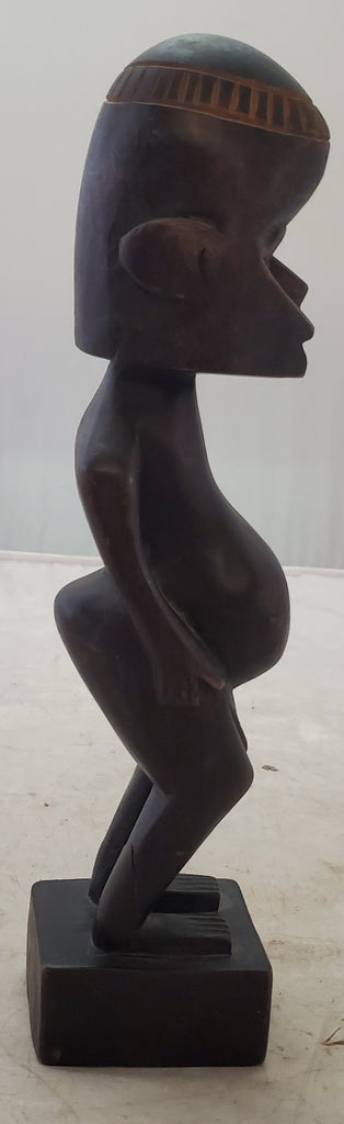 African Hand Carved Male Ceremonial Statue Wood Figure